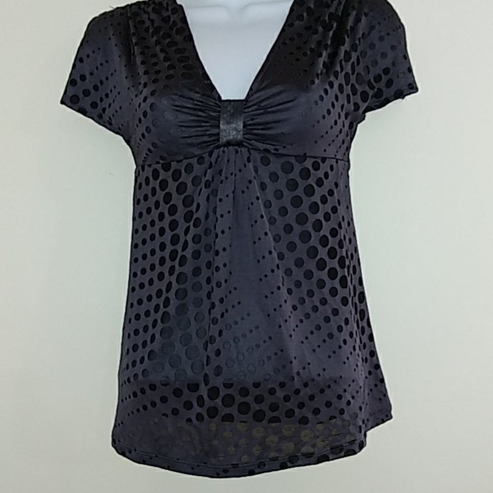 EXPRESS Gray Women Short Sleeve Blouse. Sz X-Small